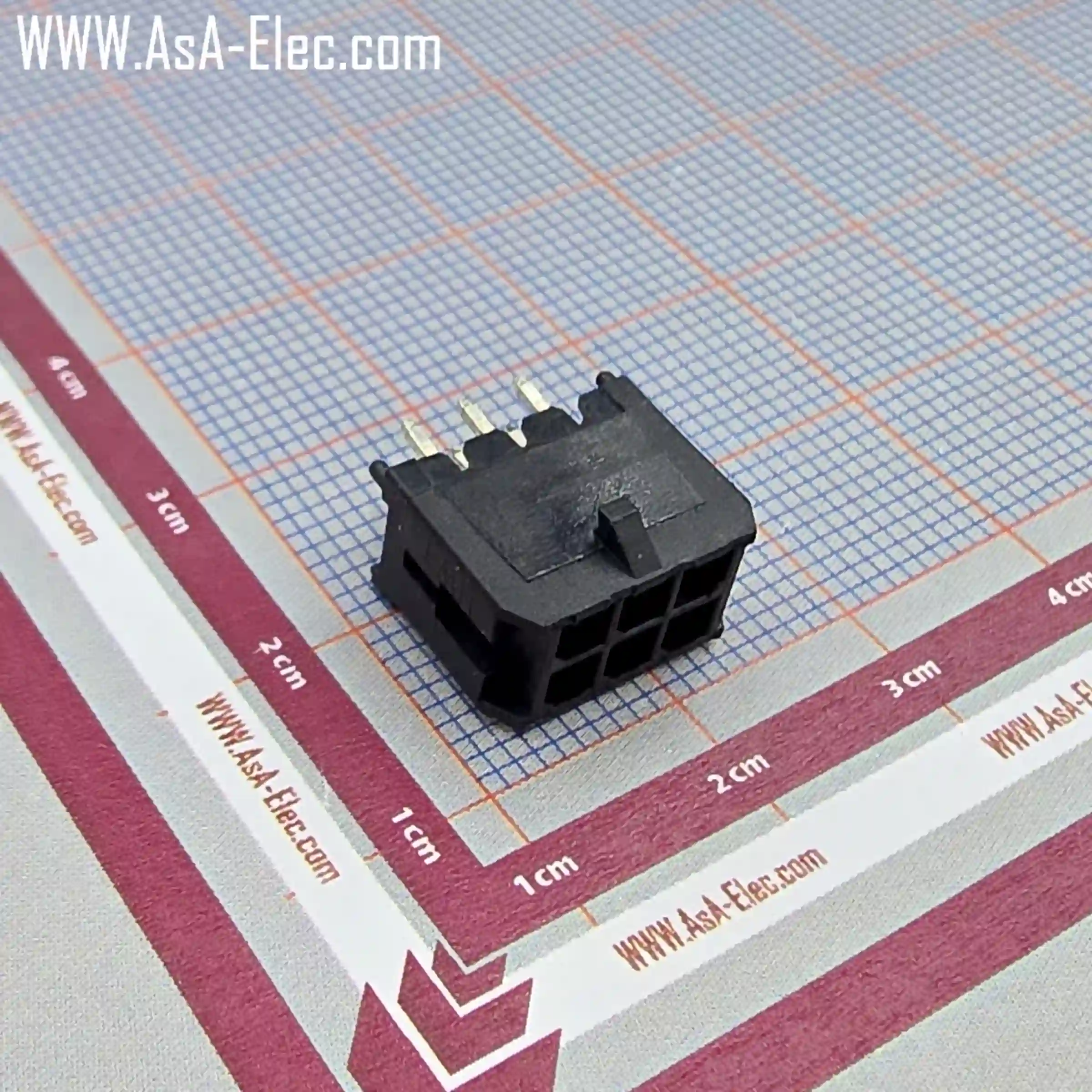 کانکتور MINI ATX نر صاف 3*2 پین 3.00 میلیمتر